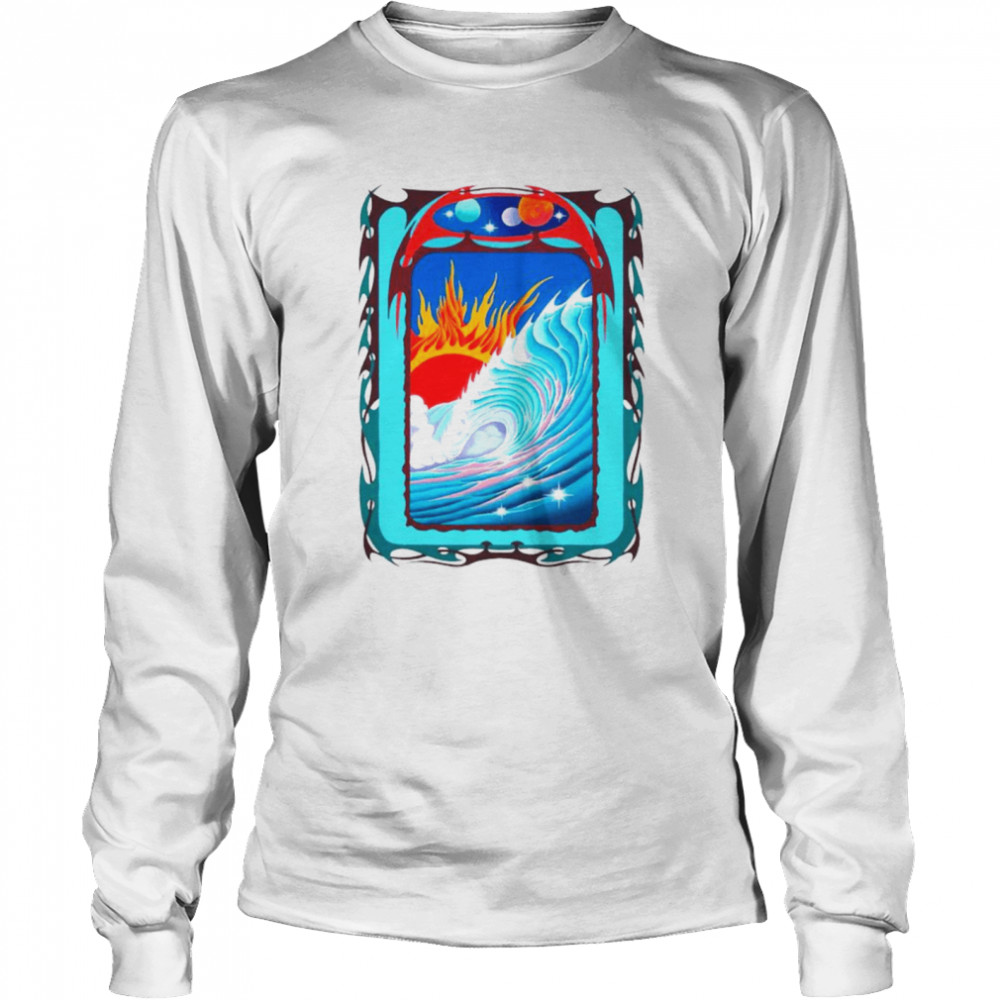 Wave Surreal and Sun shirt Long Sleeved T-shirt