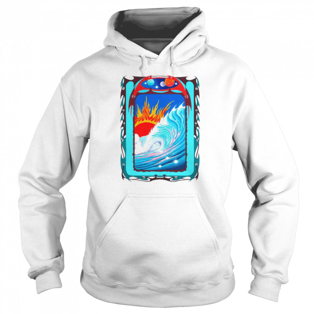 Wave Surreal and Sun shirt Unisex Hoodie