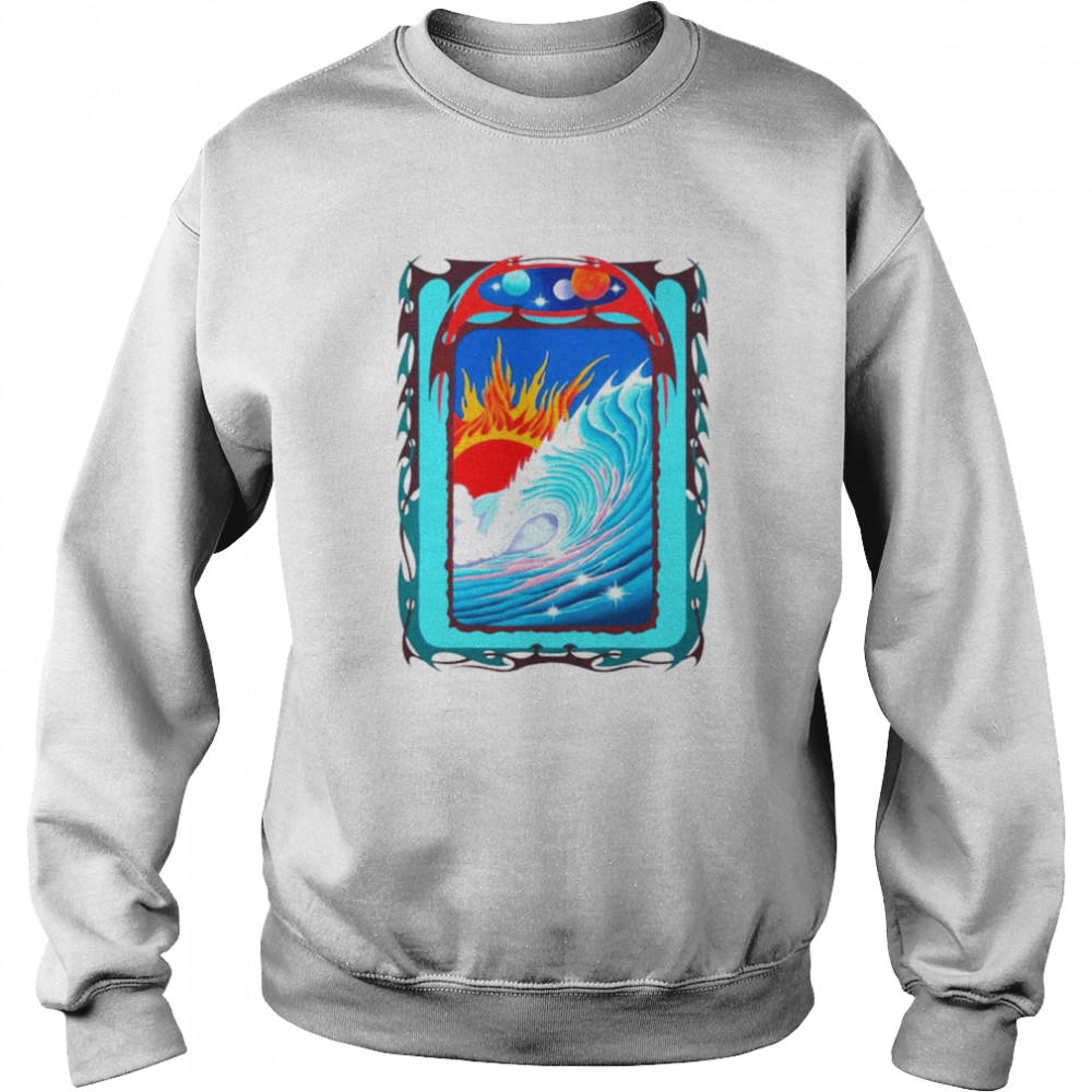 Wave Surreal and Sun shirt Unisex Sweatshirt