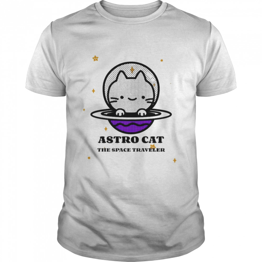 Astro Cat the space traveler shirt Classic Men's T-shirt
