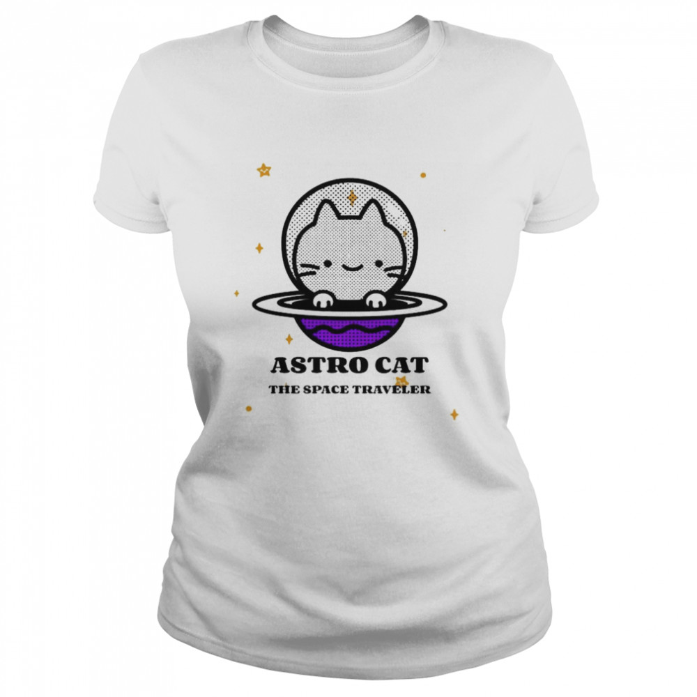 Astro Cat the space traveler shirt Classic Women's T-shirt