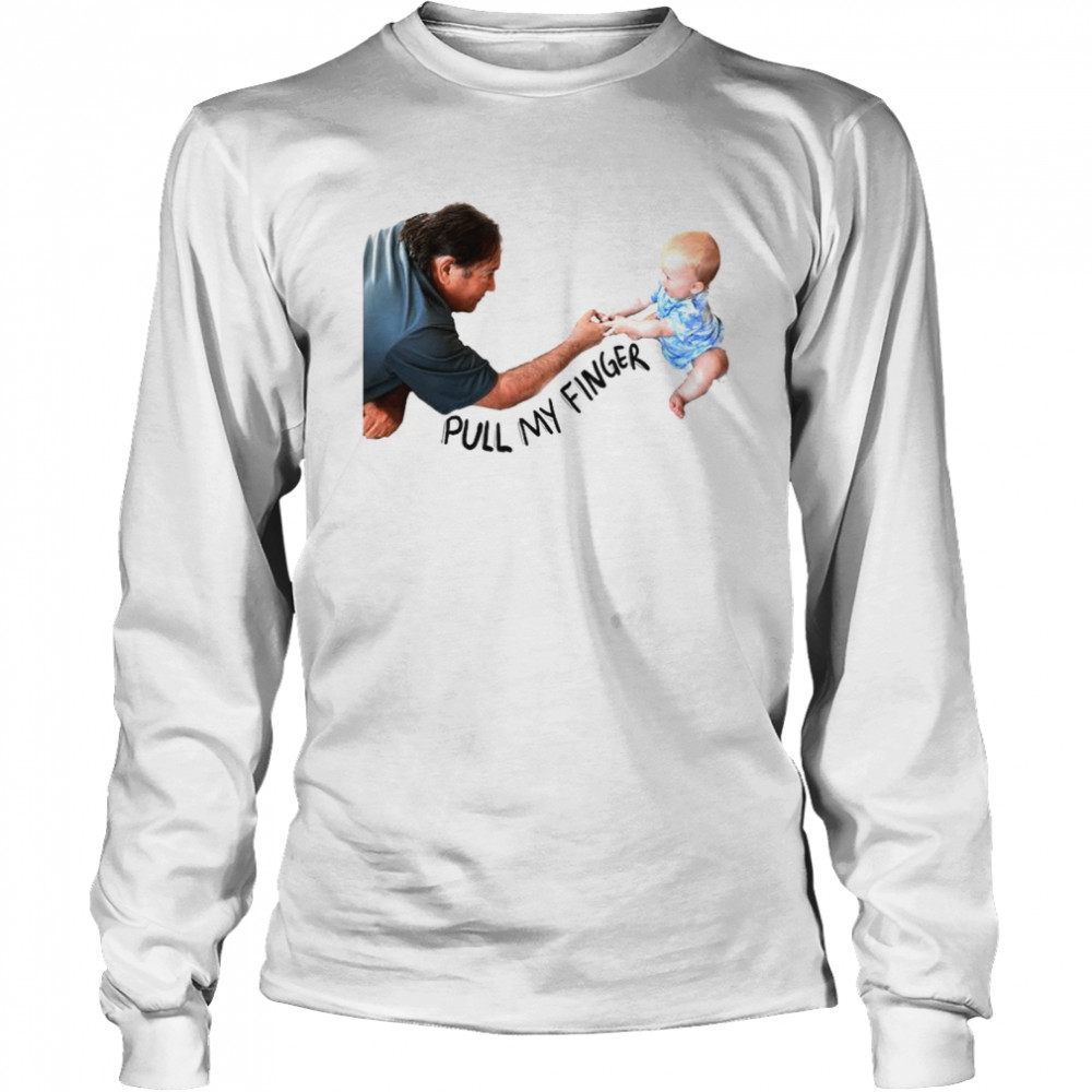 Baby pull my finger swizzle shirt Long Sleeved T-shirt