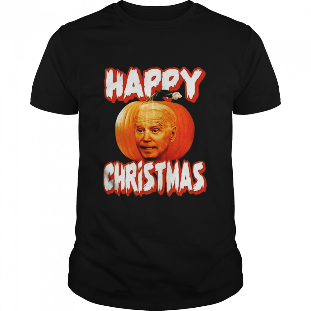 Joe Biden Pumpkin Happy Christmas Halloween Classic Men's T-shirt