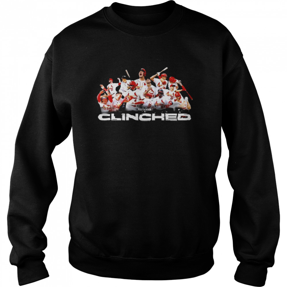 Clinched St Louis Cardinals Postseason 2021 shirt, hoodie, sweater, long  sleeve and tank top