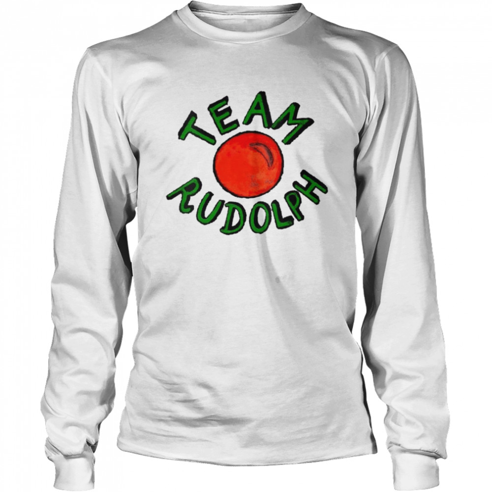 team Rudolph Funny Santa Red Nosed Reindeer shirt Long Sleeved T-shirt