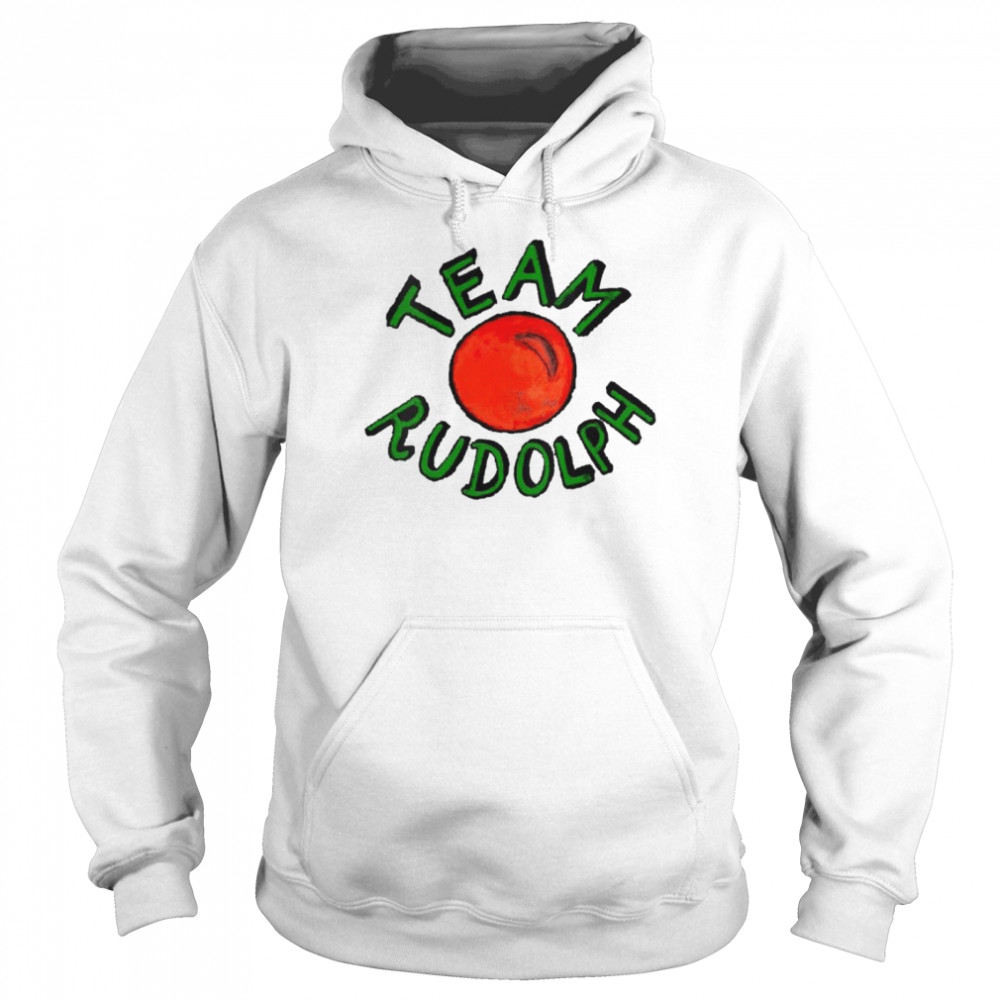 team Rudolph Funny Santa Red Nosed Reindeer shirt Unisex Hoodie