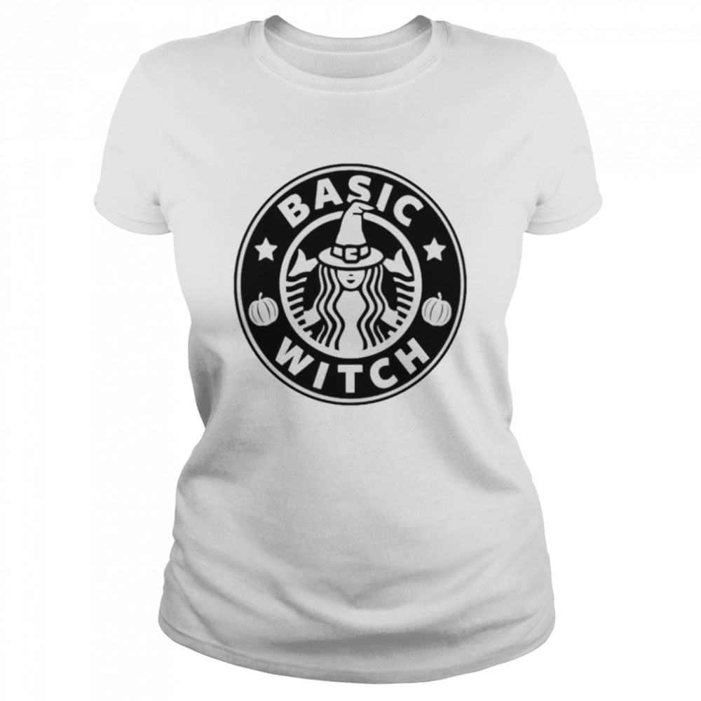 Basic witch Coffee Halloween T-shirt Classic Women's T-shirt