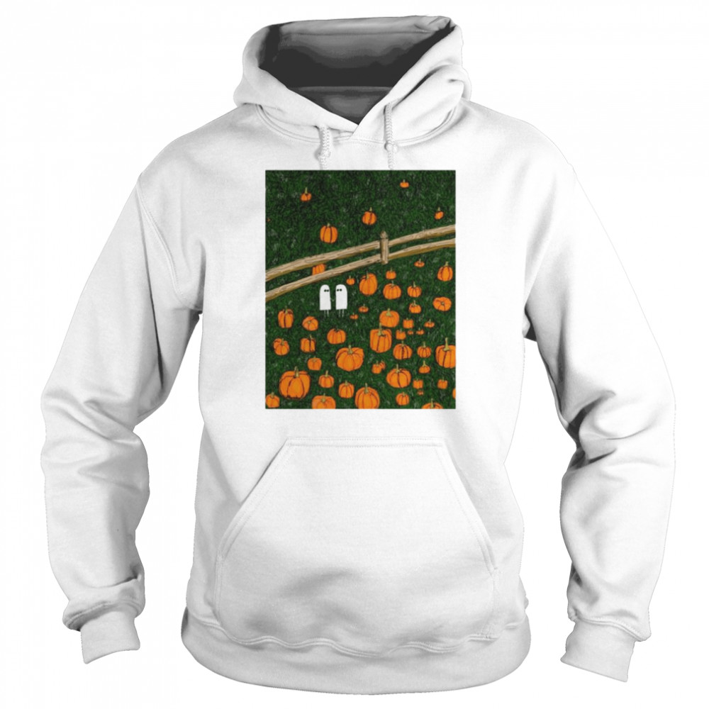 Ghosts Pumpkin Date Night Color Halloween T-shirt Unisex Hoodie