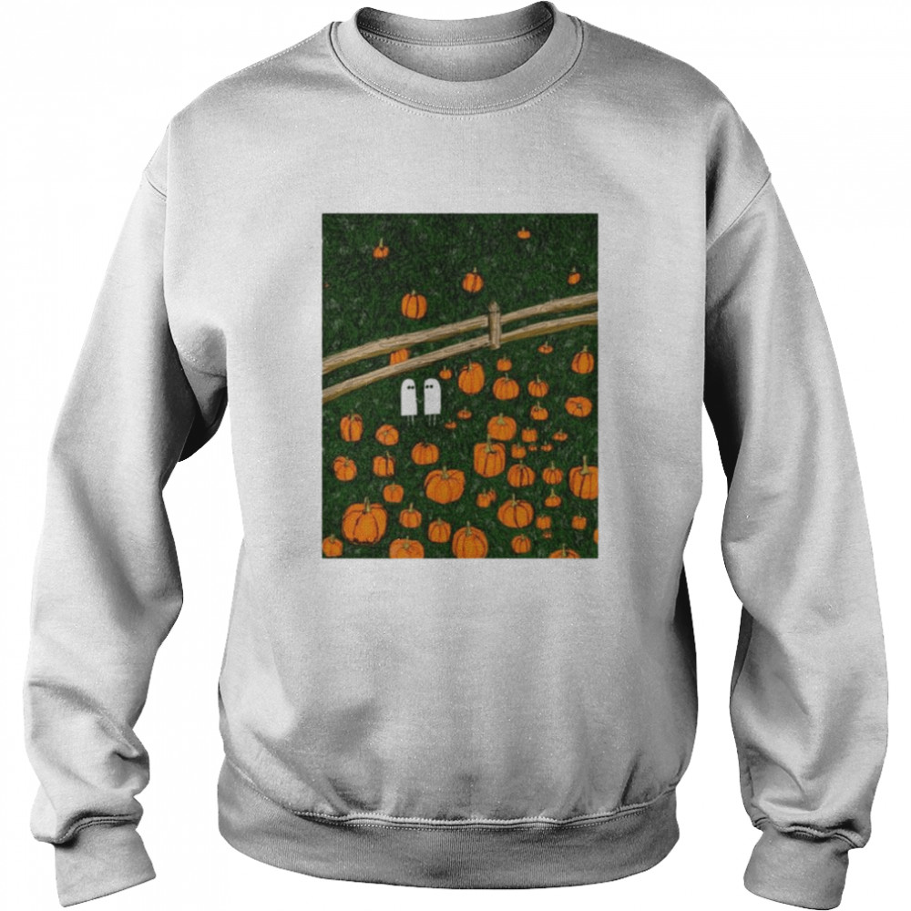 Ghosts Pumpkin Date Night Color Halloween T-shirt Unisex Sweatshirt