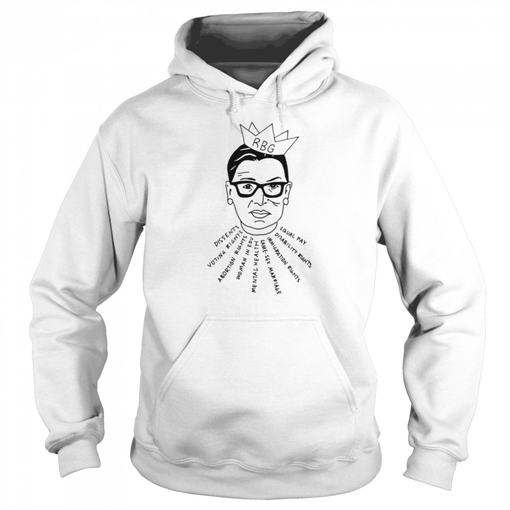 RBG Dissents Voting Rights Abortion Rights Woman In Edu Equal Pay Unisex Hoodie