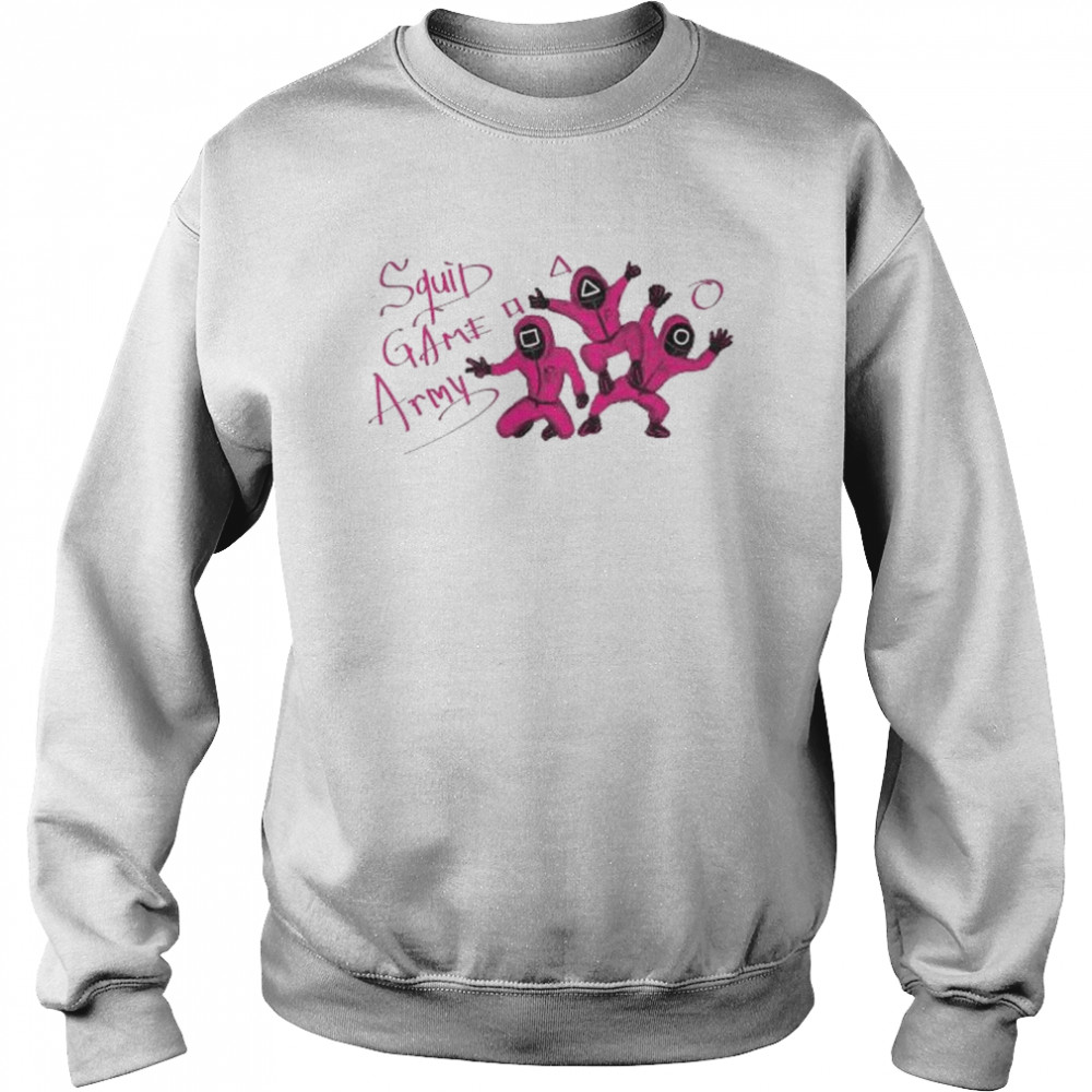 Squid game army pink shirt Unisex Sweatshirt