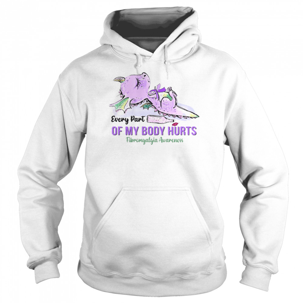 Stitch Every Part Of My Body Hurts Fibromyalgia Awareness T-shirt Unisex Hoodie