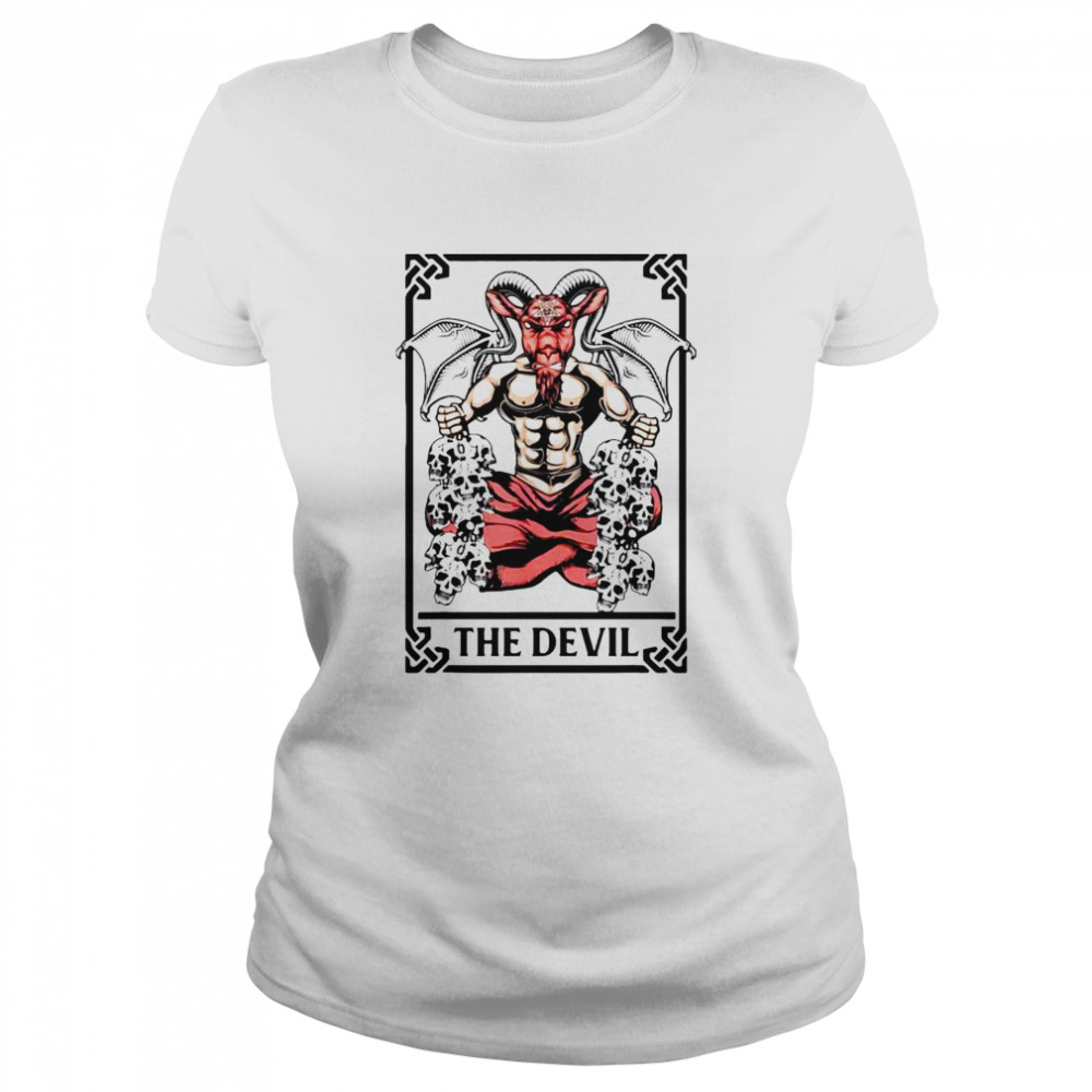 The devil CARD tarot Satan shirt Classic Women's T-shirt