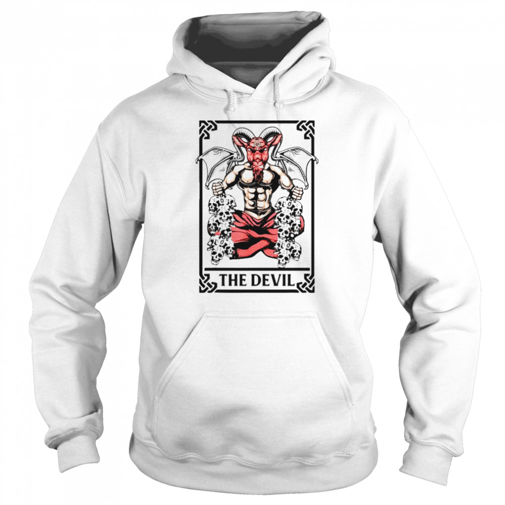 The devil CARD tarot Satan shirt Unisex Hoodie