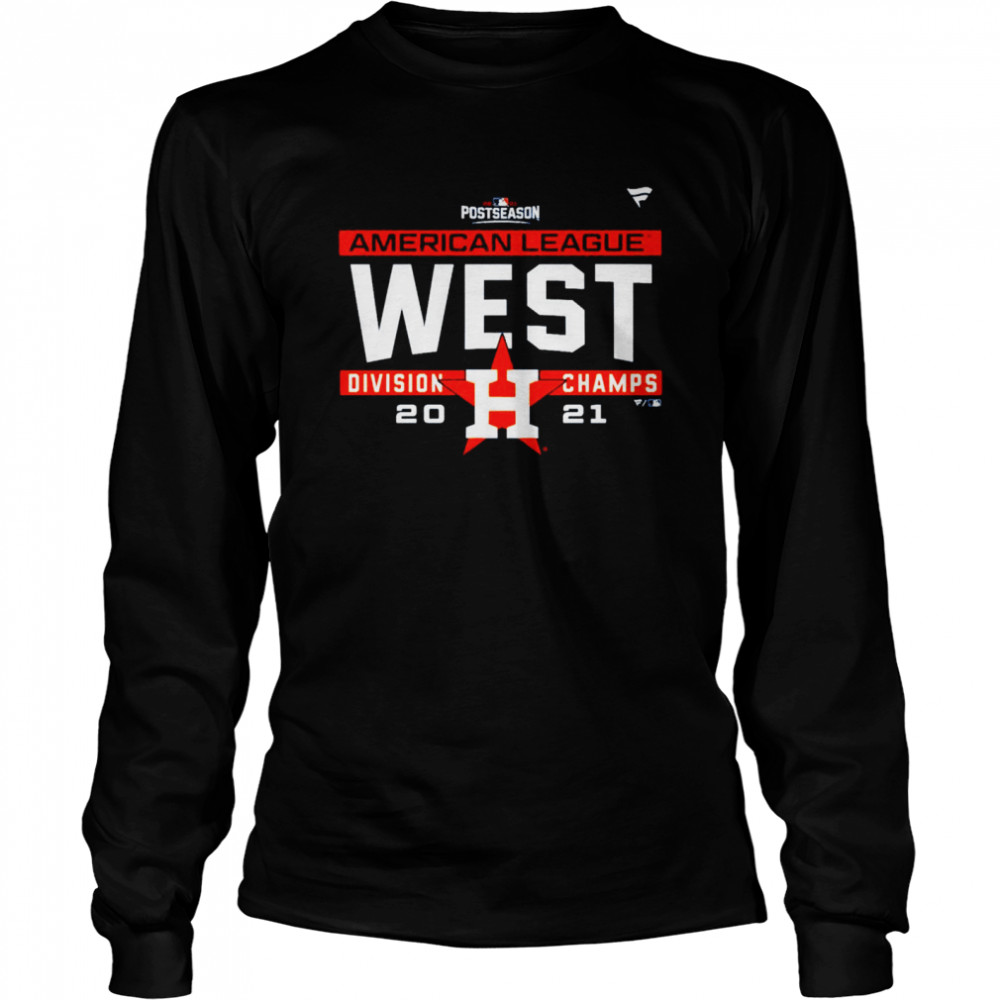 Houston Astros 2021 AL West Division Champions T-shirt Long Sleeved T-shirt