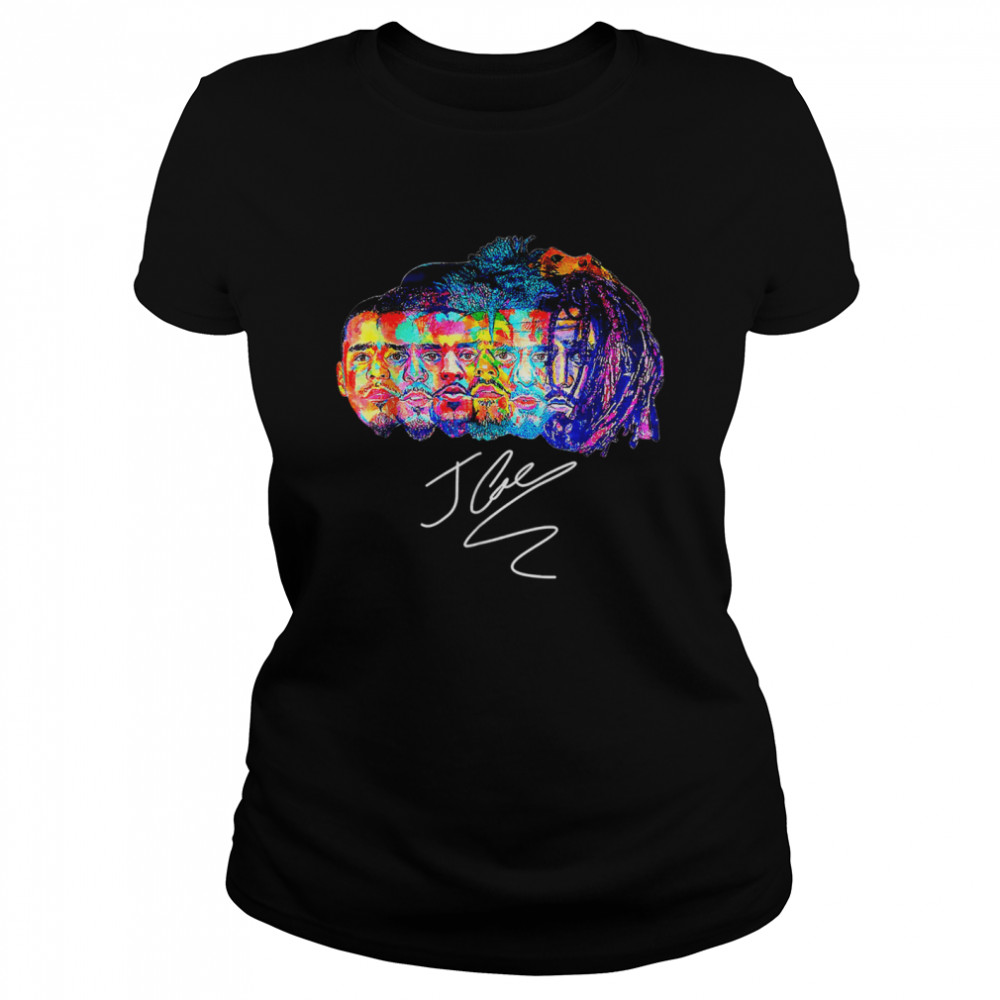 J Cole Tee Rapper Signature Retro Vintage T- Classic Women's T-shirt