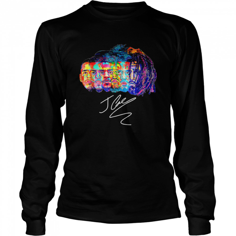 J Cole Tee Rapper Signature Retro Vintage T- Long Sleeved T-shirt