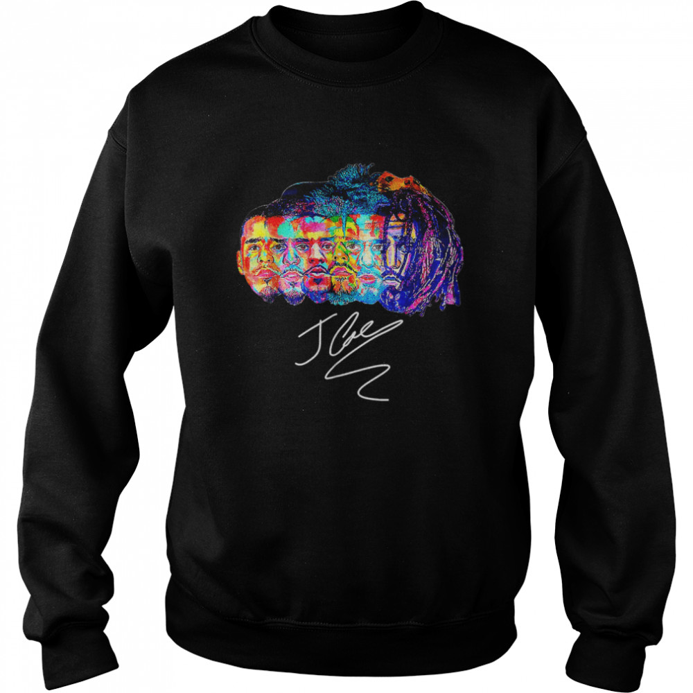 J Cole Tee Rapper Signature Retro Vintage T- Unisex Sweatshirt