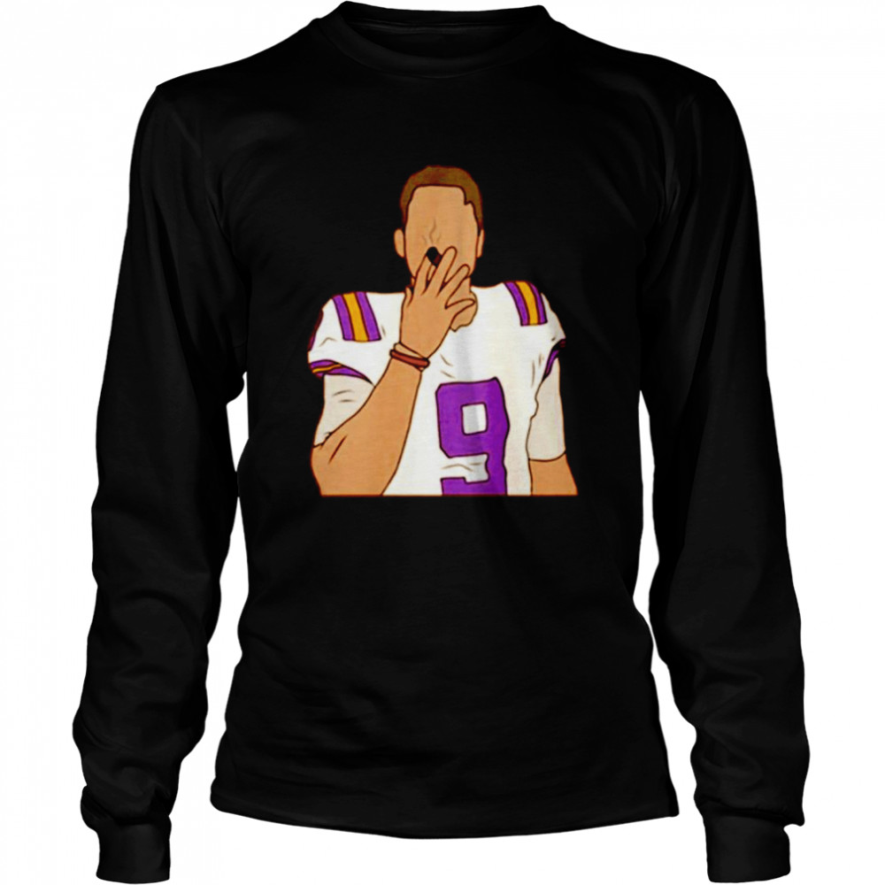 Joe Burrow Smoking Cigar T-shirt Long Sleeved T-shirt