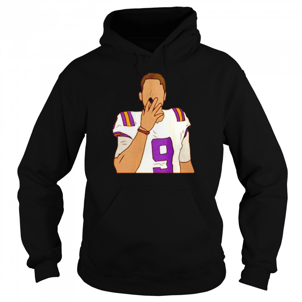 Joe Burrow Smoking Cigar T-shirt Unisex Hoodie