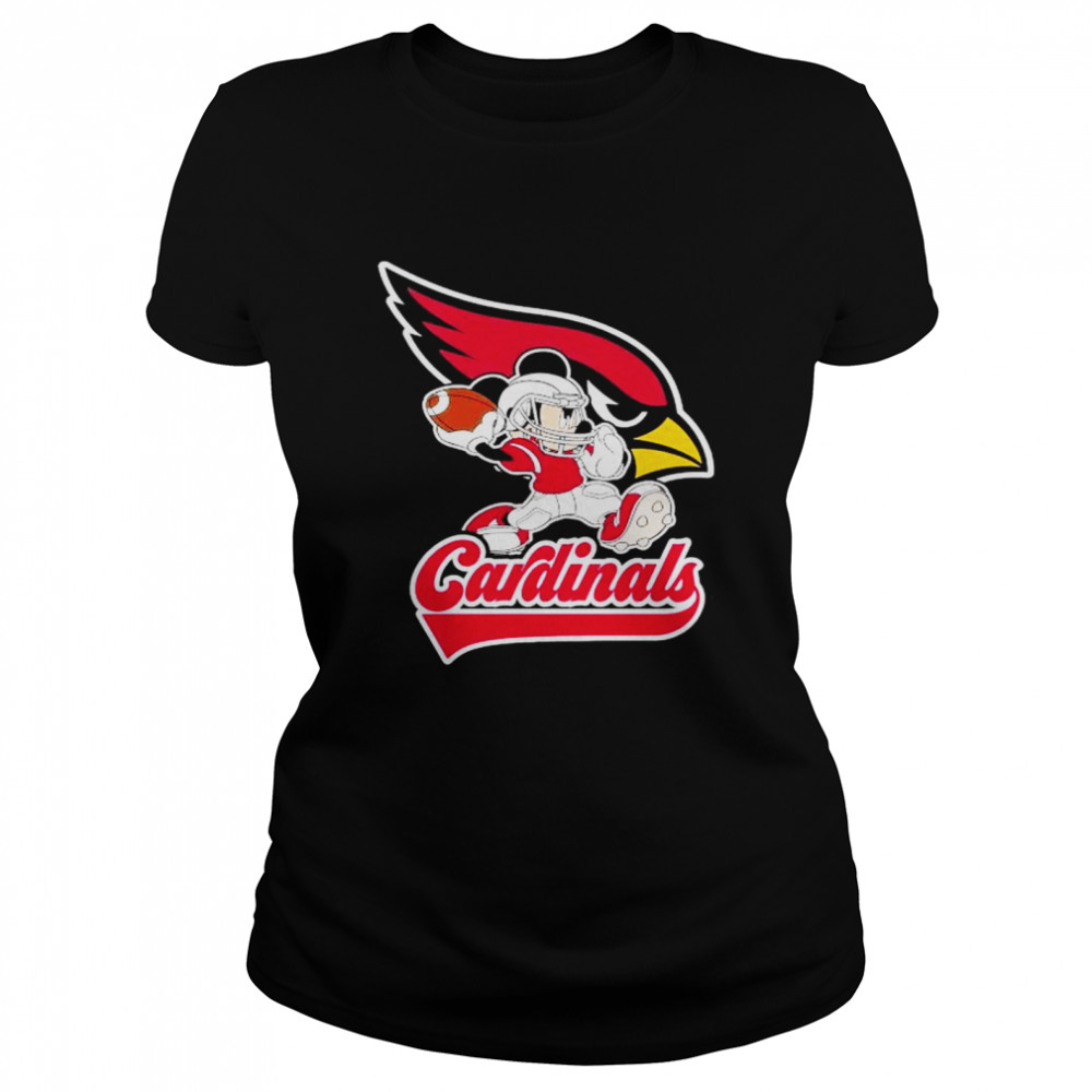 Mickey Mouse Player Arizona Cardinals shirt Classic Women's T-shirt