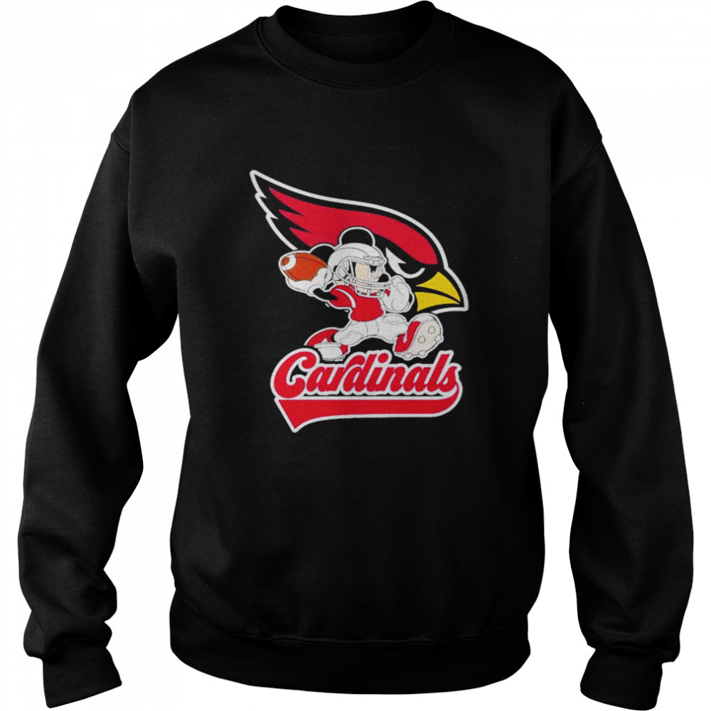 Mickey Mouse Player Arizona Cardinals shirt Unisex Sweatshirt