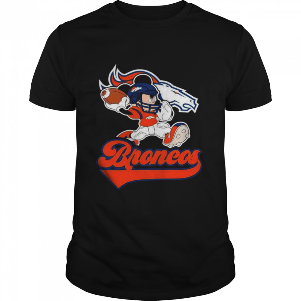 Mickey Mouse Player Denver Broncos shirt Classic Men's T-shirt