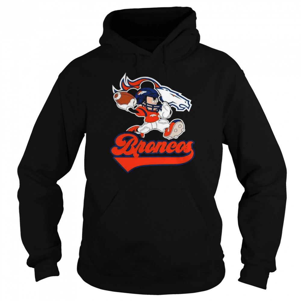 Mickey Mouse Player Denver Broncos shirt Unisex Hoodie