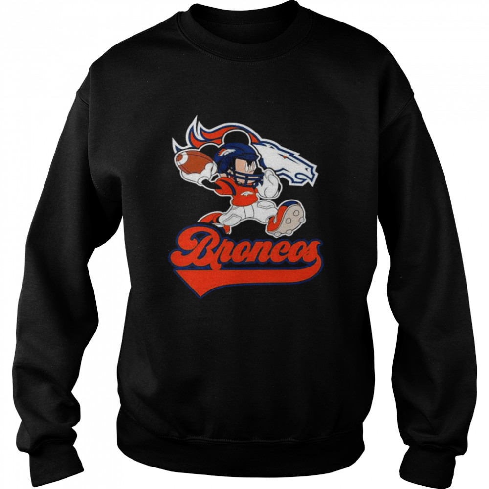 Mickey Mouse Player Denver Broncos shirt Unisex Sweatshirt