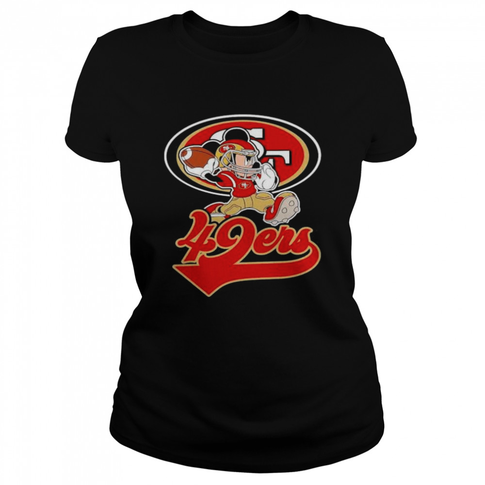 Mickey Mouse Player San Francisco 49Ers shirt Classic Women's T-shirt