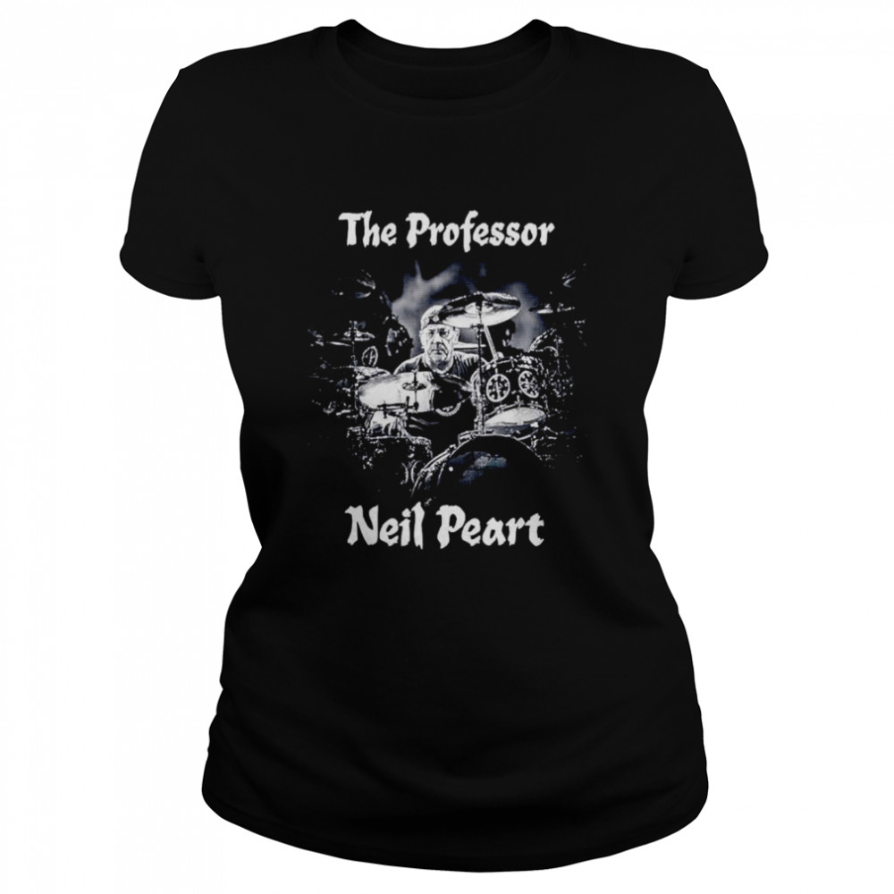 Neil Peart The Drumming Professor Rush Drummer shirt Classic Women's T-shirt