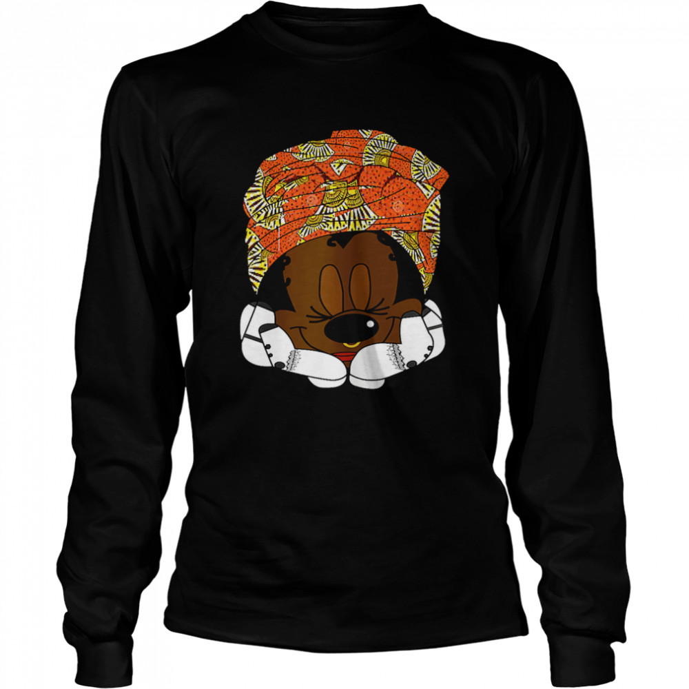 Nigerian Princess Graphic Rat Wrapped In Turban T- Long Sleeved T-shirt