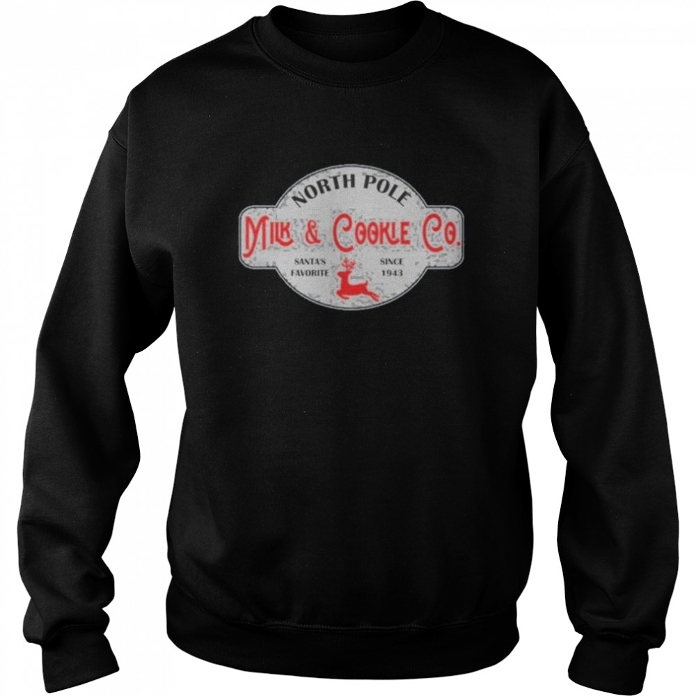 North Pole Milk and Cookie Co Christmas Unisex Sweatshirt