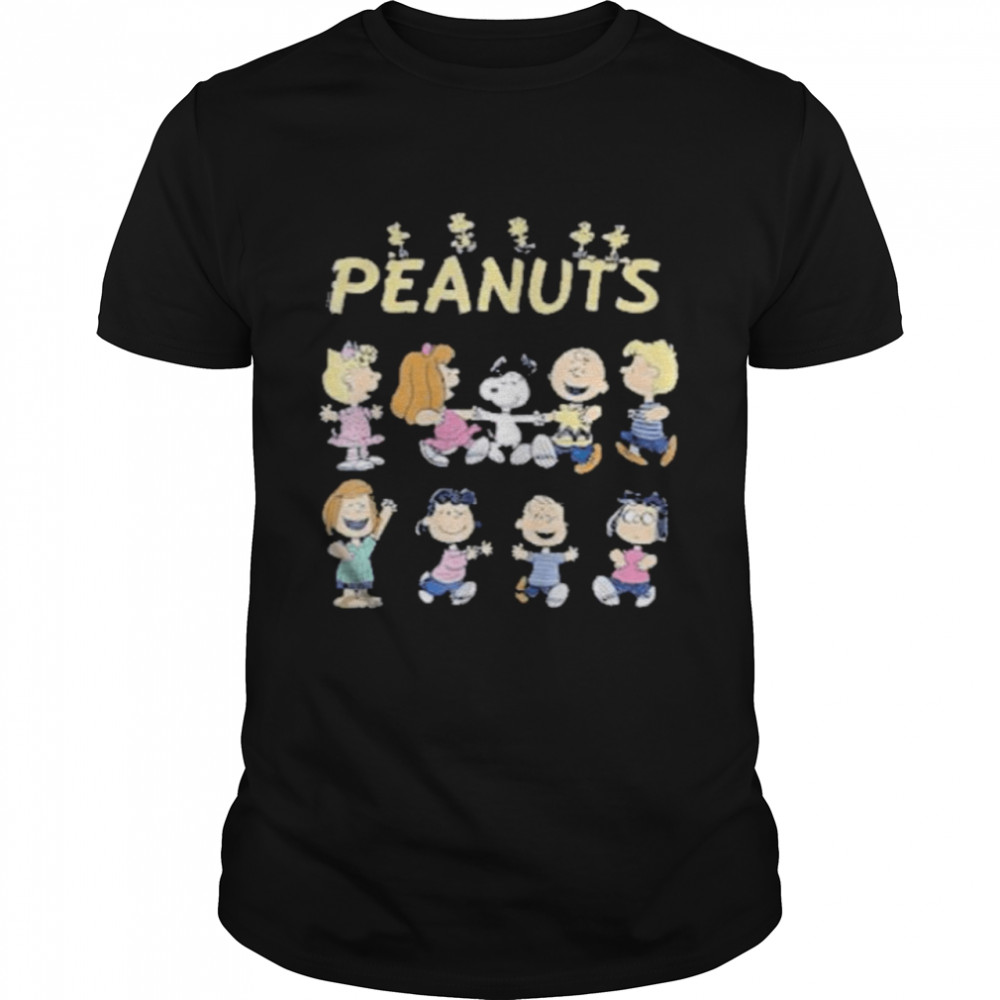Peanuts snoopy and charlie brown and woodstock and friends shirt