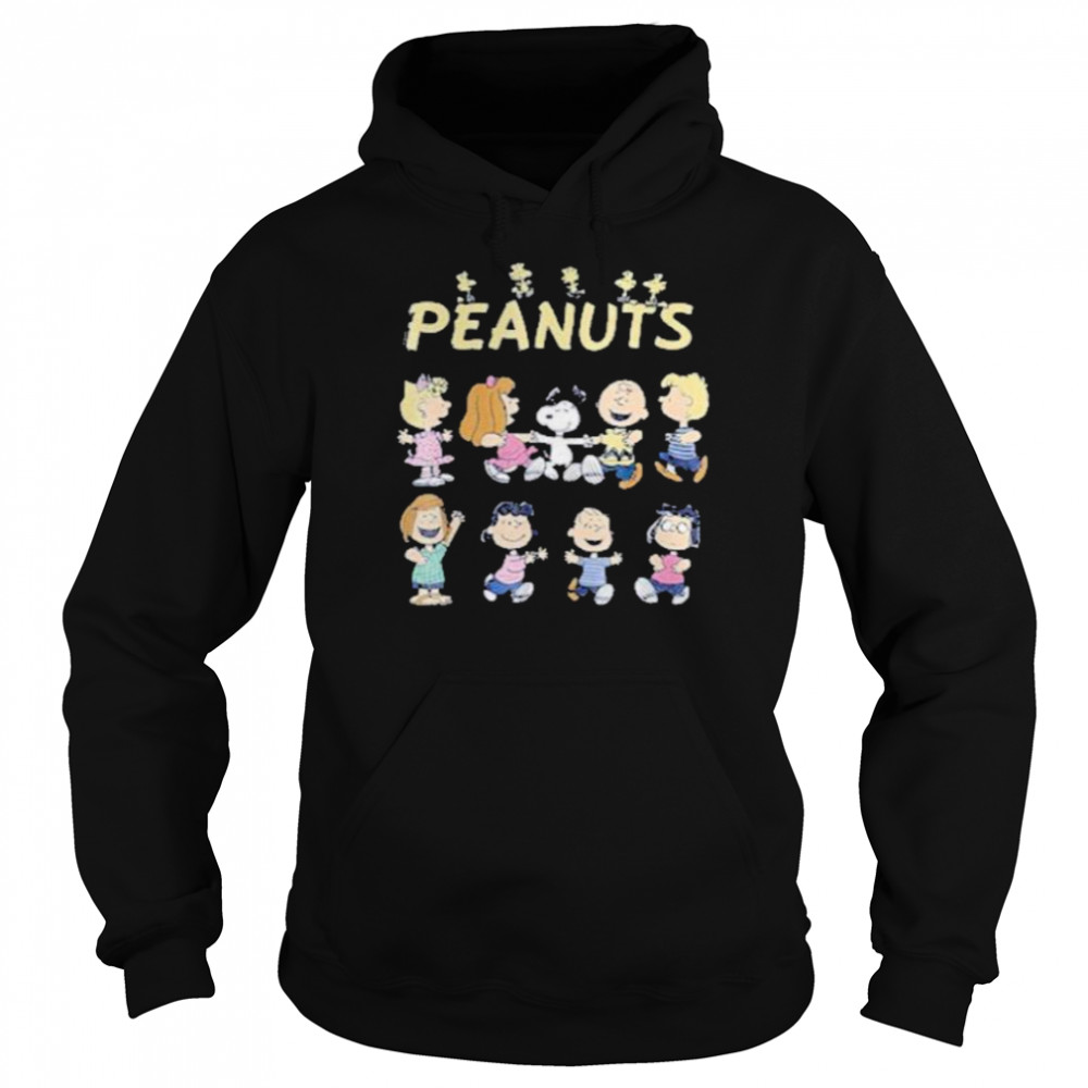 Peanuts snoopy and charlie brown and woodstock and friends shirt Unisex Hoodie