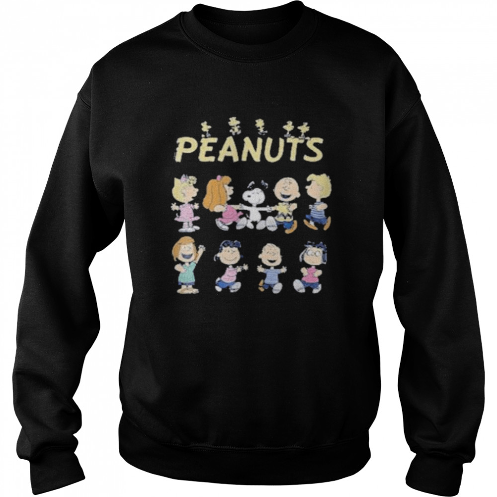 Peanuts snoopy and charlie brown and woodstock and friends shirt Unisex Sweatshirt