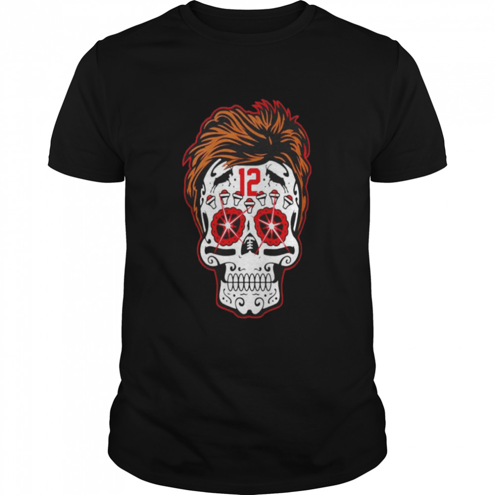 Tom Brady Goat Sugar Skull T-shirt Classic Men's T-shirt