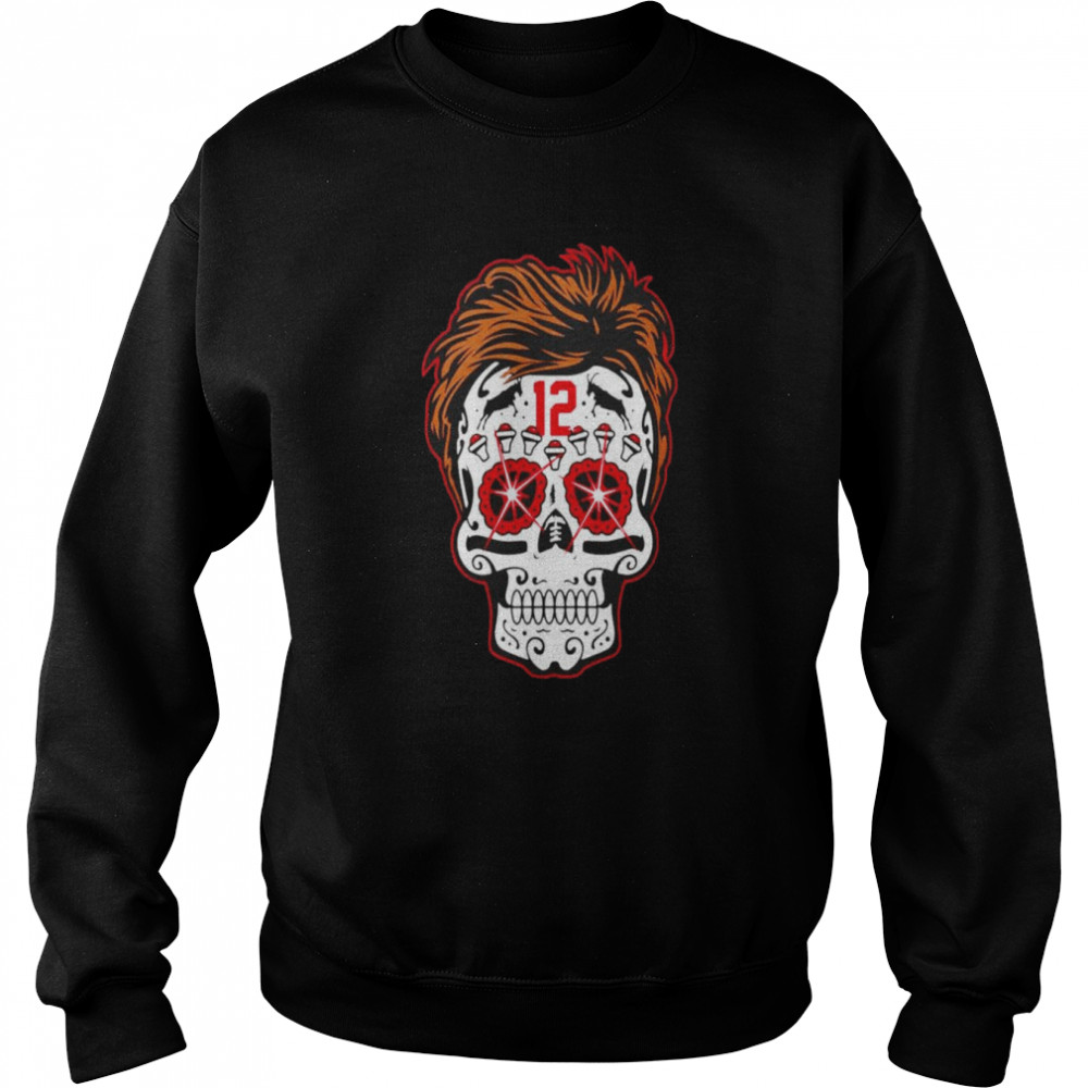 Tom Brady Goat Sugar Skull T-shirt Unisex Sweatshirt