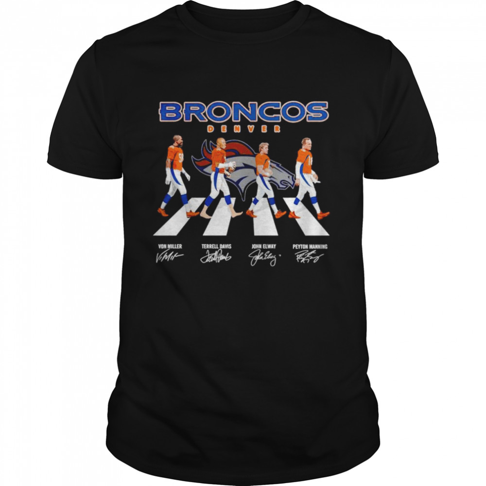 Broncos Denver Abbey Road signatures Men’s T-shirt Classic Men's T-shirt