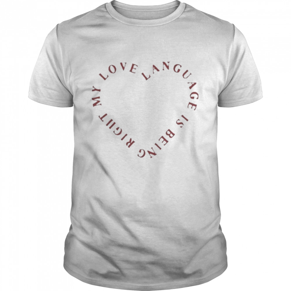 love language shirt