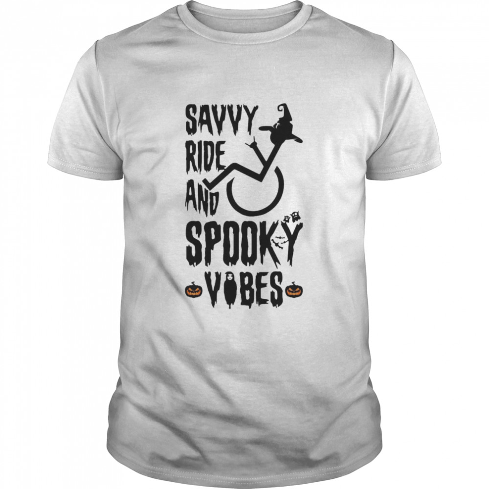 Savvy Ride And Spooky Vibes Halloween T-shirt Classic Men's T-shirt