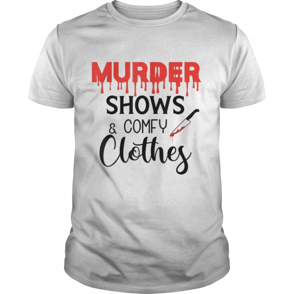 Crime TV Murder shows and comfy clothes Halloween  Classic Men's T-shirt