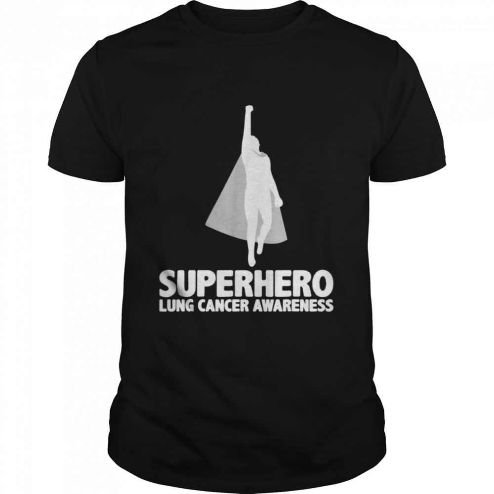 Superhero Lung Cancer Awareness T-shirt Classic Men's T-shirt
