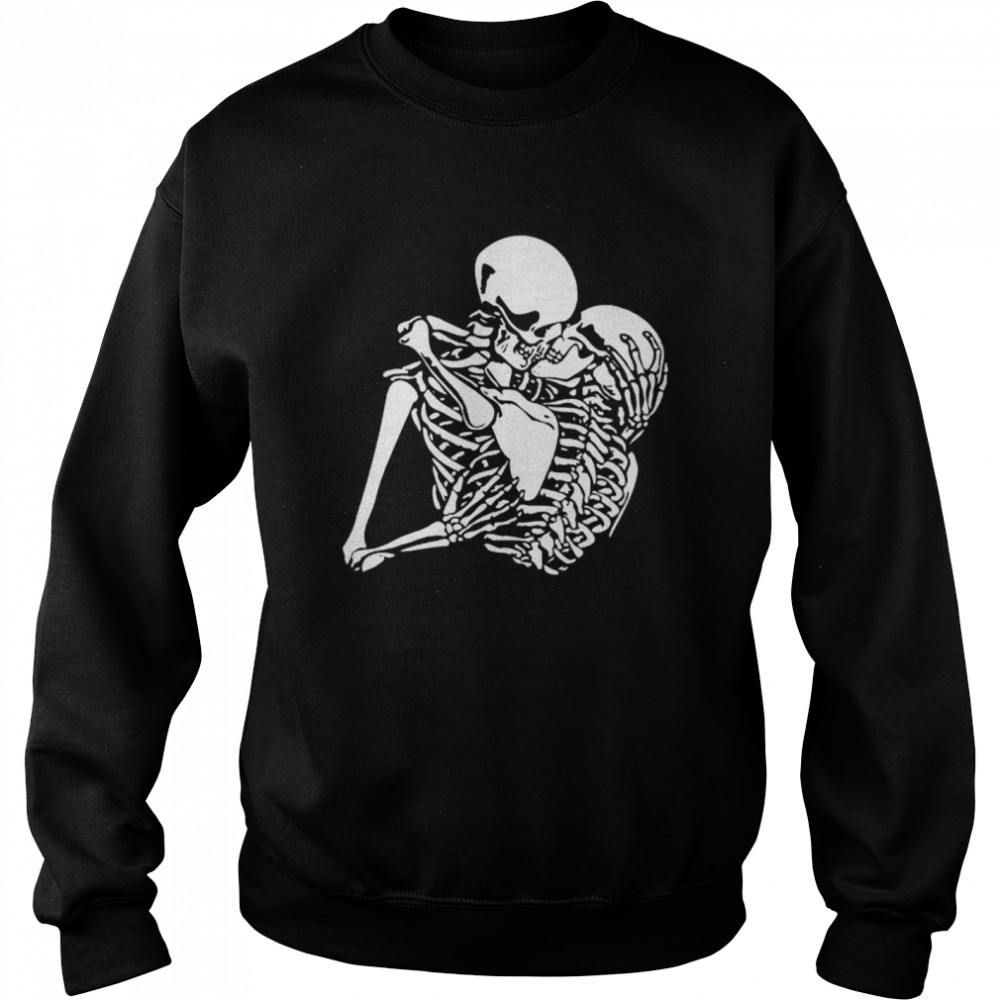 Kissing Skeleton Love,s Tarot Card, Vintage Halloween  Unisex Sweatshirt