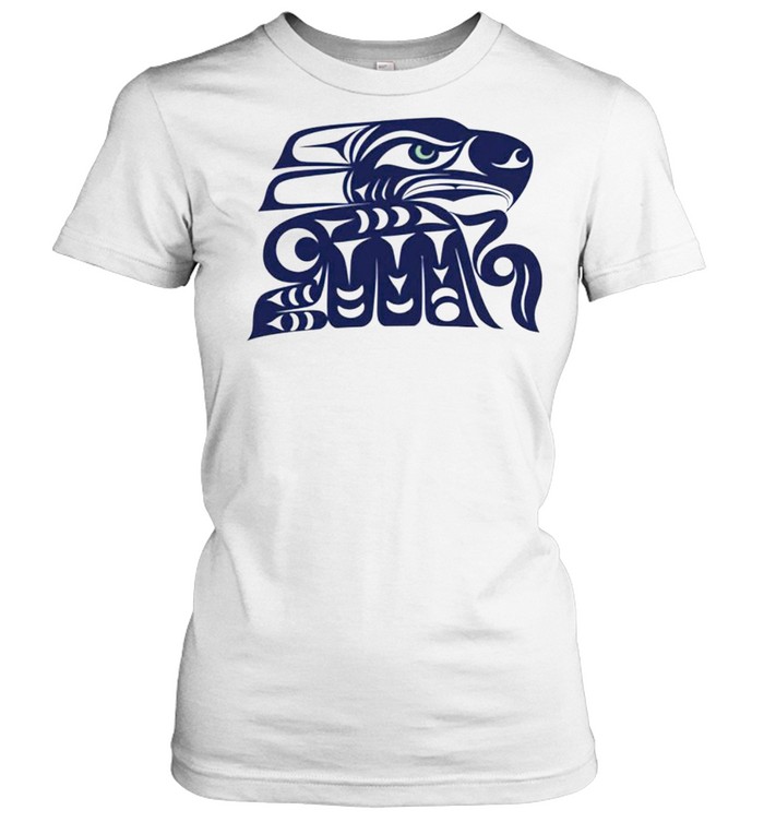 Indian Tribe Coast Salish Inspired Seahawks shirt Classic Women's T-shirt