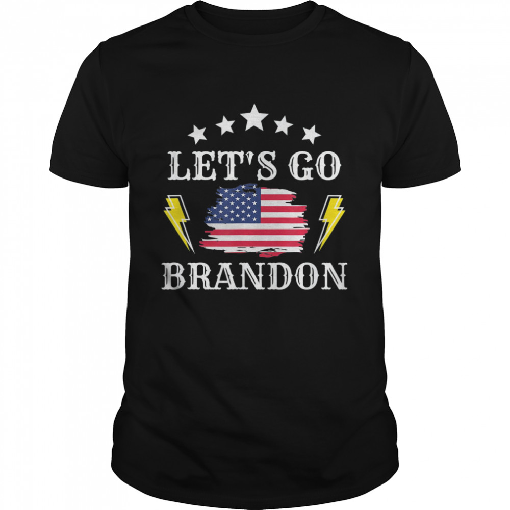 Let’s Go Brandon with American Flag Shirt