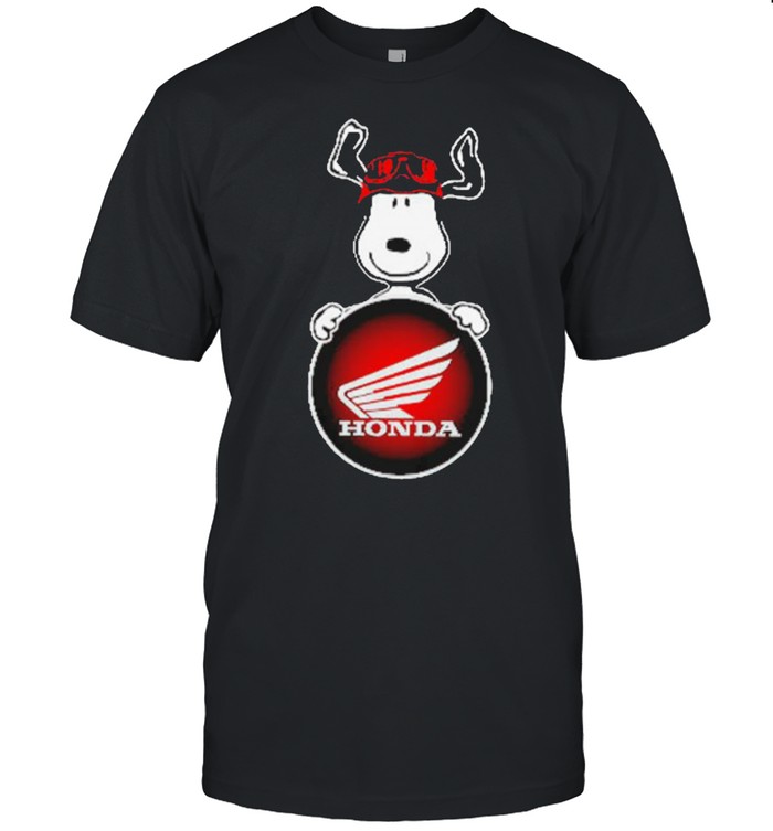 Snoopy hug Honda Logo shirt