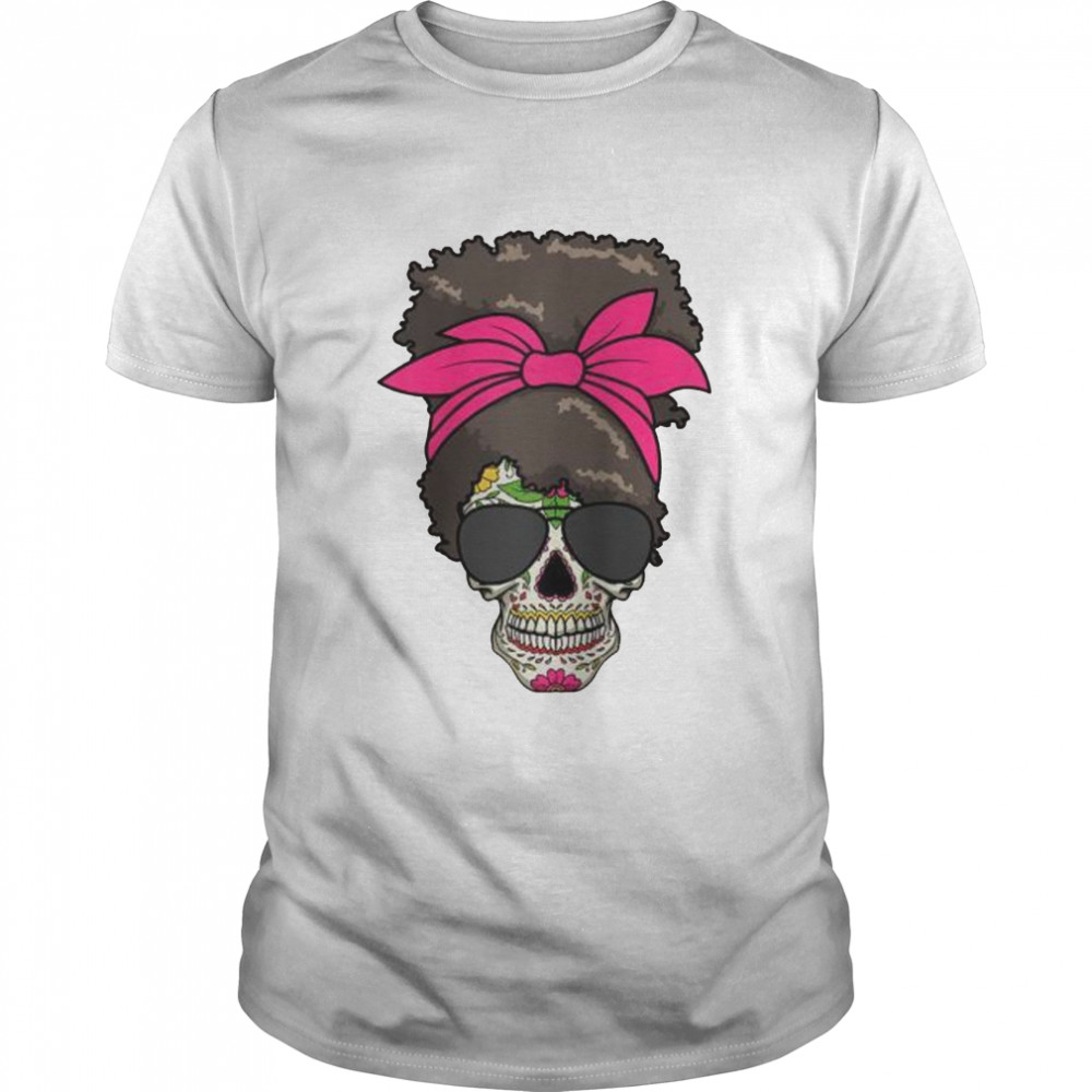 Sugar Skull Day Of Dead Messy Bun’s Sugar Skull  Classic Men's T-shirt