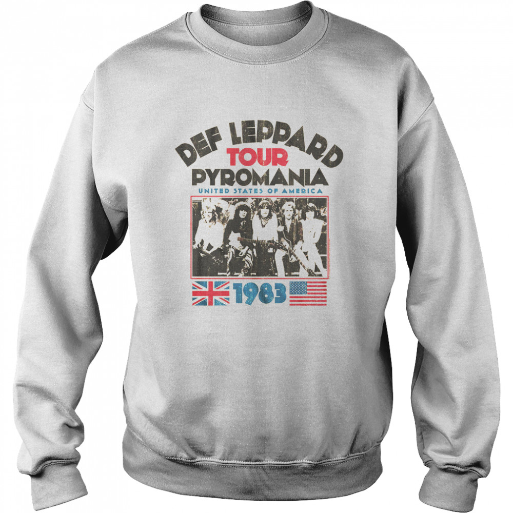 1983 Tour Def Leppard T- Unisex Sweatshirt