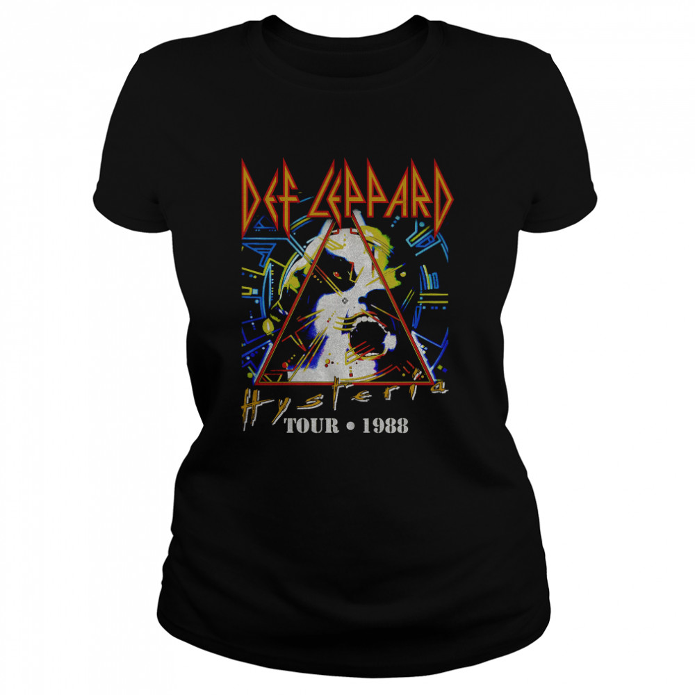 Black Hysteria Tour Def Leppard T- Classic Women's T-shirt